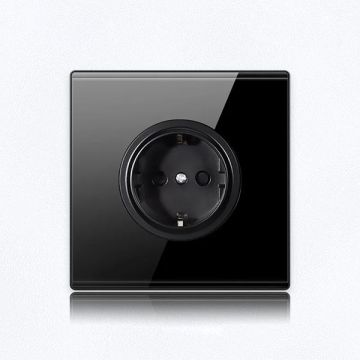 Розетка EURO | черная