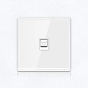 Розетка TEL | белая