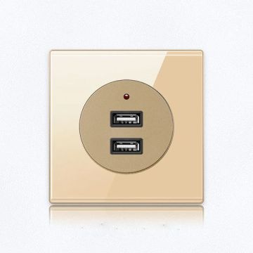 Розетка USB | золотая