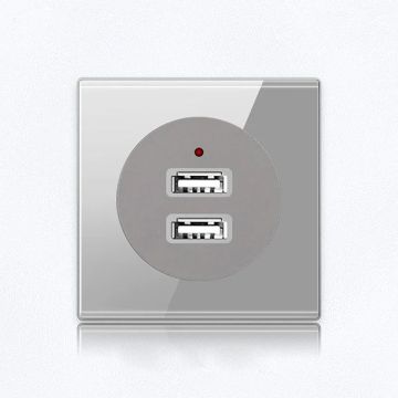 Розетка USB | серая